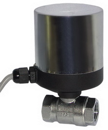 Клапан шаровой двухходовой регулирующий неполнопроходной GH100-1 c электроприводом