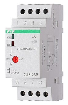 Реле контроля наличия фаз и состояния контактов контактора CZF-2BR