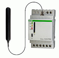 Реле дистанционного управления через вызов с функцией определения номера CLIP в сети GSM 900/1800 МГц SIMply MAX P02
