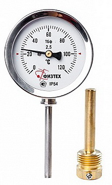 Термометр биметаллический ТБф-120, коррозионностойкий ТБф-221